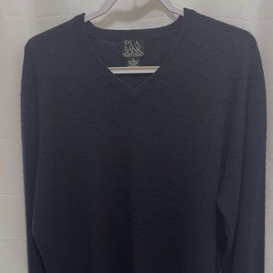 Jos. A. Banks Travelers Collection Men’s Cashmere V-neck Sweater, Sz M, Black